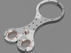 BDSM Modern (self) Bondage Fiddle with rotating hand-holes, parametric