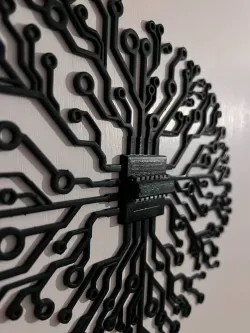 Brain Electronic circuit IC center