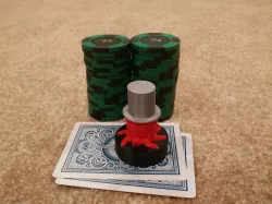Cute Octopus with Top Hat Poker Card Capper