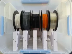 Dry box with spooler for MMU2S 3d printing filament (scuba box)