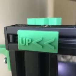 Ender 3 Pro bed leveling direction sign
