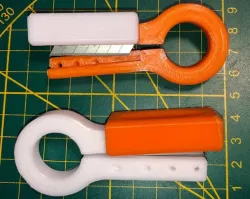 Filament Cutter - multi angle (90°, 60°, 45°, 30°) - fully printable - only 9mm Snap Off Blade required