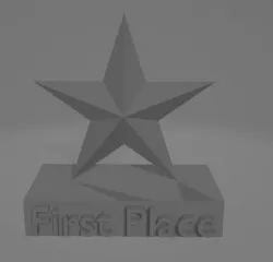 First Place Star Trophy