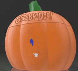 Freddy From Scooby Doo Pumpkin Container