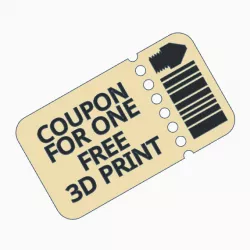 Free 3D Print coupon