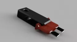 Fuse puller keychain tool