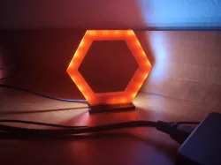 Hexagon LED lamp