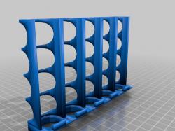 Honeycomb Wall Miniature Paint Holder (Citadel, Vallejo, Army Painter, )  by dasfrodo, Download free STL model