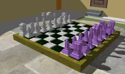 Jogo de Xadrez Goianese / Art Deco Chess Set