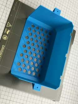 Kitchen door container for dishwasher tablets
