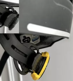 Knob blocker for bike helmet (.step included)