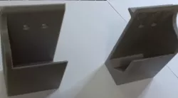 Laptop vertical desk edge mounted holder