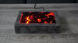 Lava cracks lamp