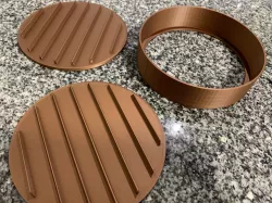 Mold to make hamburgers, includes recipe- Molde para hacer hamburguesas, incluye receta ;)