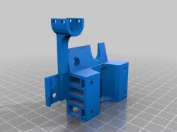 Mount with cable support and BL-touch for K3D printhead