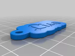 My Customized Double sided key chain for multi material printing with your name