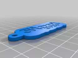My Customized Double sided key chain for multi material printing with your name