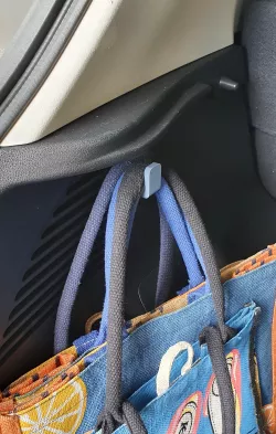 Nissan Leaf bag hook