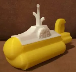 Old design of yellow submarine from The Beatles