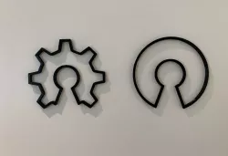Open source hardware & software 2d logo