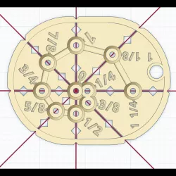 Optical Center Punch & Hole Ruler (using 8D Nails)