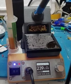 OSS TEAM T12-X soldering station with tilted panel and more