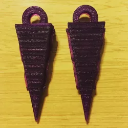 Pointy Pyramid Earrings
