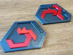 Puzzle of Evil (no hinge, single sides)