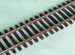 Railway track with wooden sleepers 1:87
