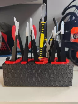 Rangement pour pince à épiler, pinces plates, clés Allen