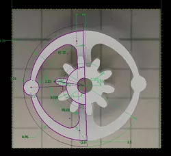 replacement gear with clutch for toy