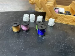 Rococo Lace and Thread Tokens