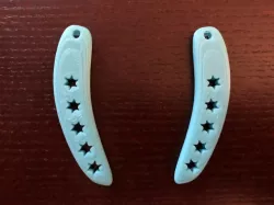 Rounded Edge Rectangle Earrings 
