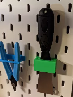 Scraper holder for IKEA Skadis