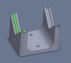 Small precision V-block for shaft concentricity measurement