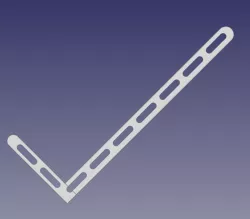 Smaller GPU Support Bracket with FreeCAD Project Source