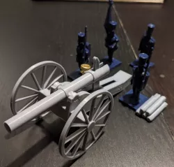 Spring-powered 12lb Whitworth rifle toy