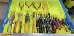 Storage trays for pliers