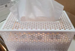 tissue box with awe-inspiring insert