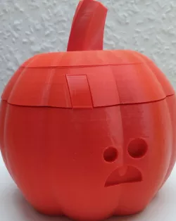 Twist Lock Small Scared Face Pumpkin