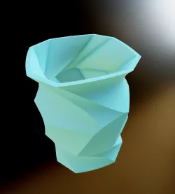 Twisted Square Vase