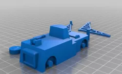 1/72 Scale USN Flight Deck Crane Truck (Tilley Crane)