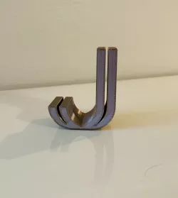3D Alphabet - Letter J
