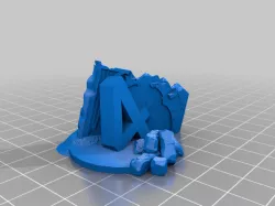 3D objective markers for wh40k