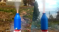 3D Printed Rocket Engine (bad design, it exploded)