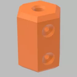 5mm axis to M8 leadscrew coupler