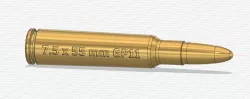 7.5x55 mm GP11 dummy