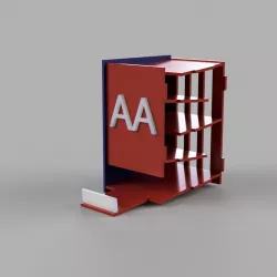 AA battery dispenser v2 (Ikea "style")