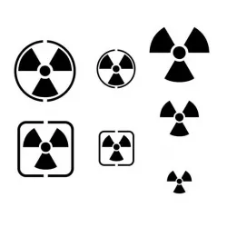 Airbrush stencil ST-SF005-radioactivity-signs-paint-hobby-stencil