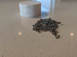 Automatic metric nut sorter and stacking storage containers V1